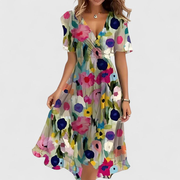 Robe midi d’été femme