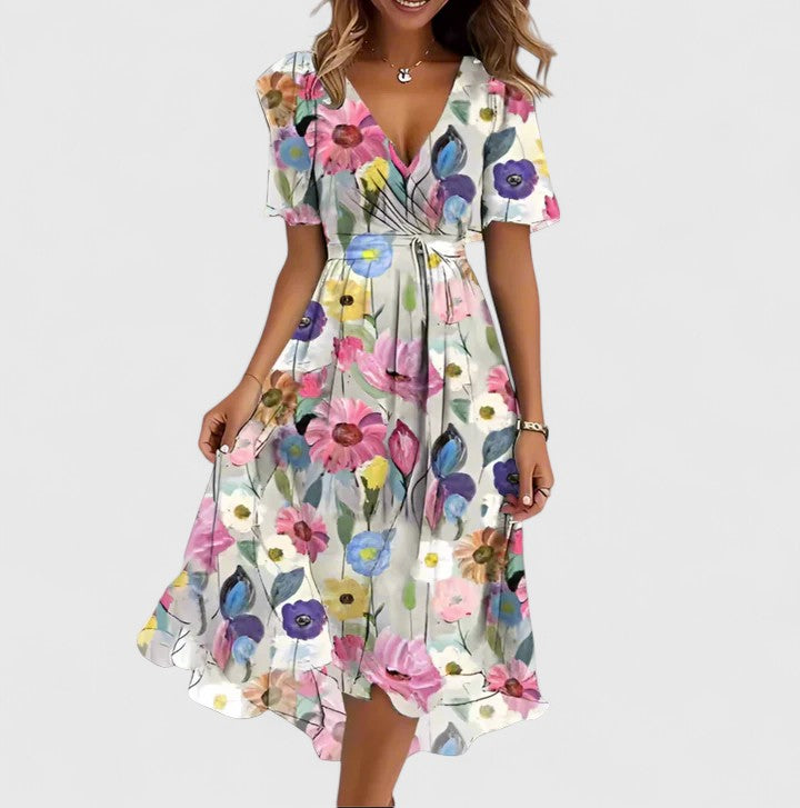 Robe midi d’été femme