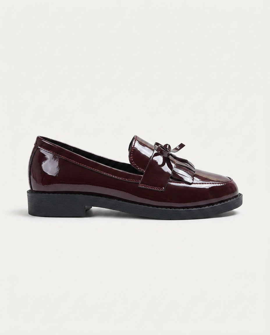 Mocassins femme vernis classiques à enfiler 8