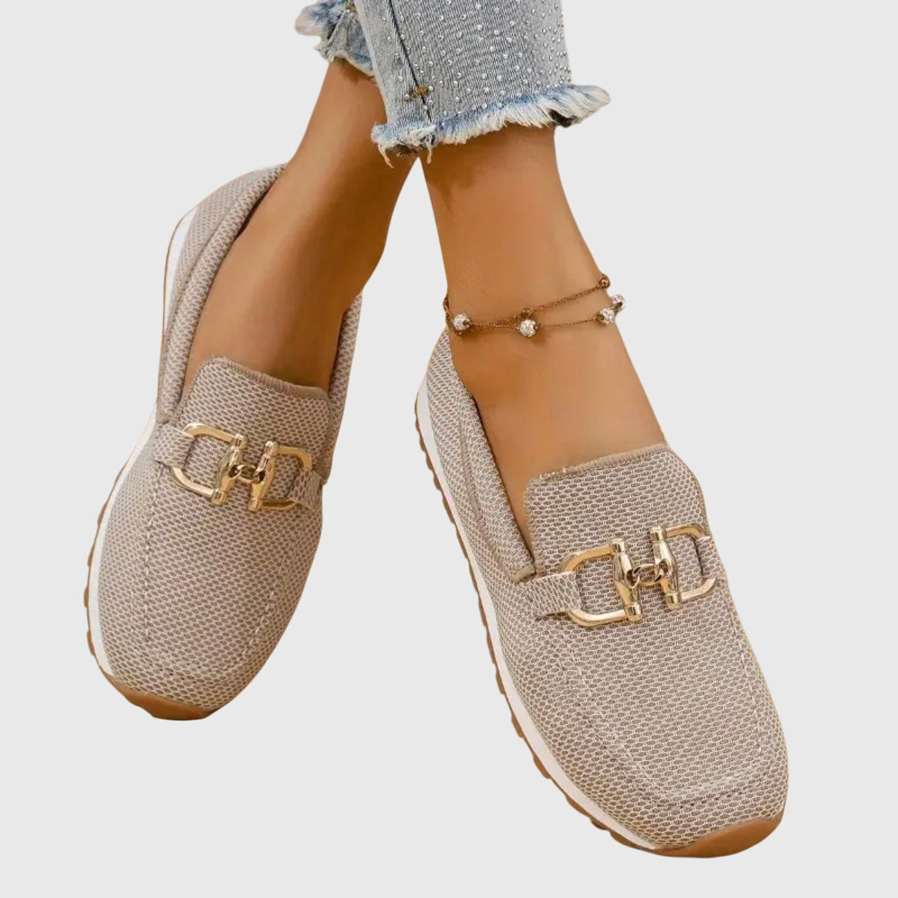 Mocassins femme en maille à semelle amortissante 6