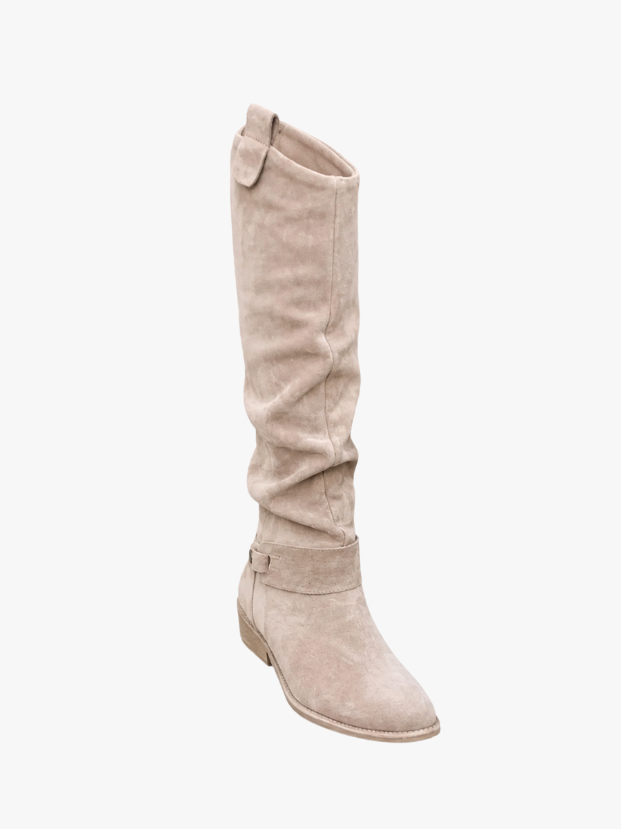 Bottes confort femme à talon et coupe large respirantes 6