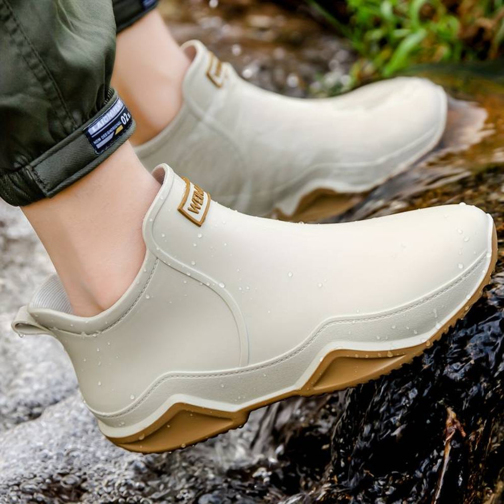 Bottes de pluie femme en caoutchouc imperméables à tige mi-haute 5