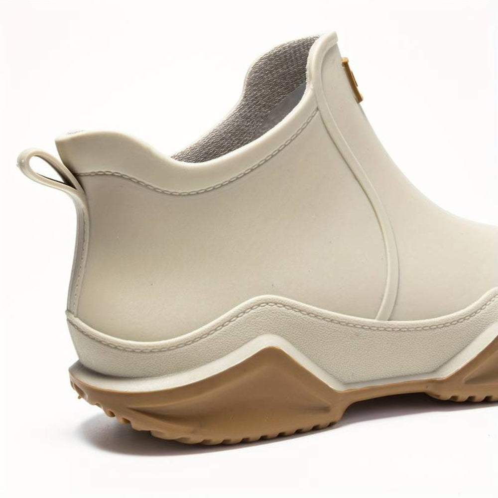 Bottes de pluie femme en caoutchouc imperméables à tige mi-haute 9