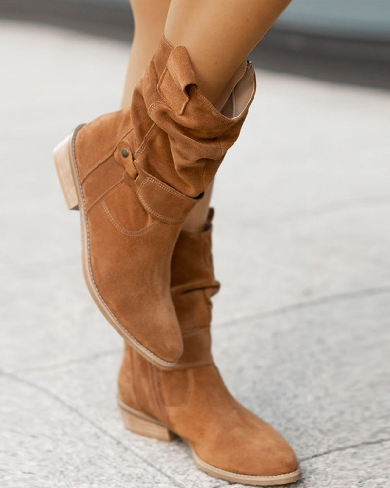 Bottines femme souples à bride à boucle et petit talon 3