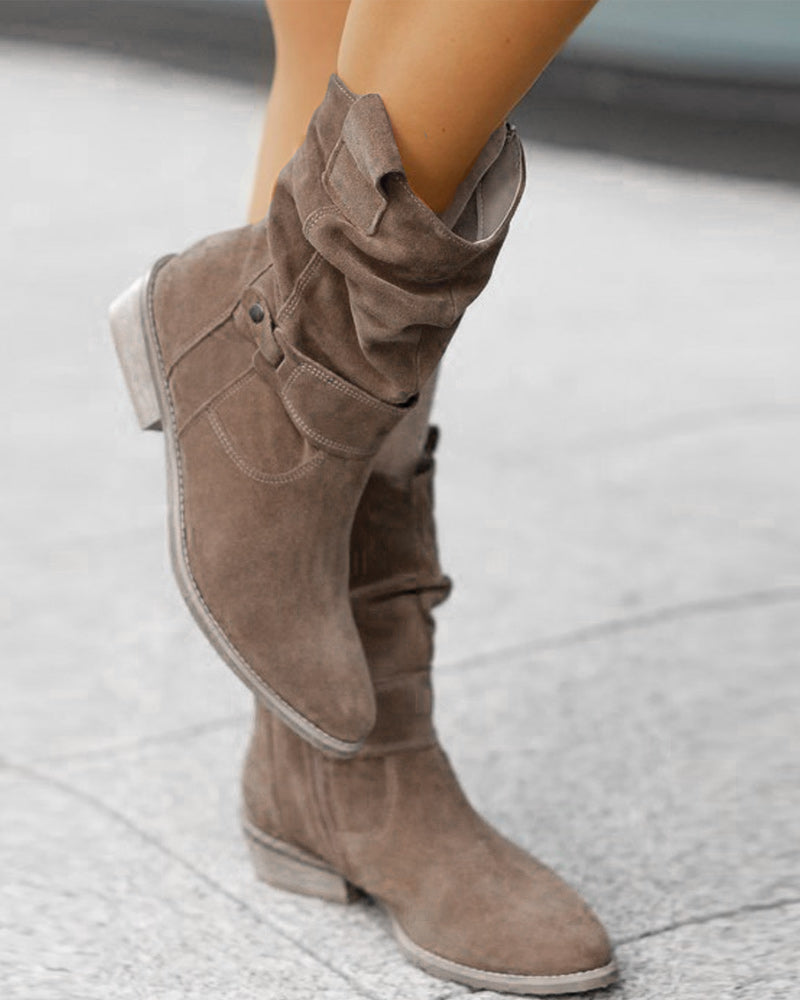 Bottines femme souples à bride à boucle et petit talon 5
