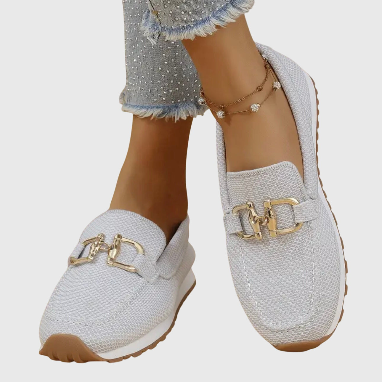 Mocassins femme en maille à semelle amortissante 7