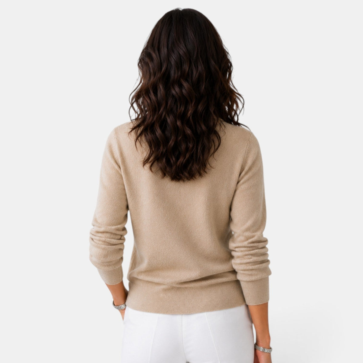 Cardigan femme en maille côtelée boutonné à col chemise 3