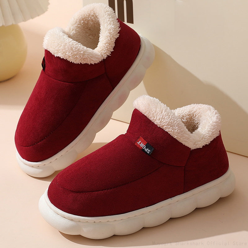 Chaussons femme fourrés à semelle antidérapante semelle de maintien 1