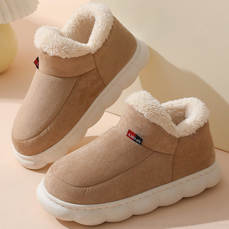 Chaussons femme fourrés à semelle antidérapante semelle de maintien 2