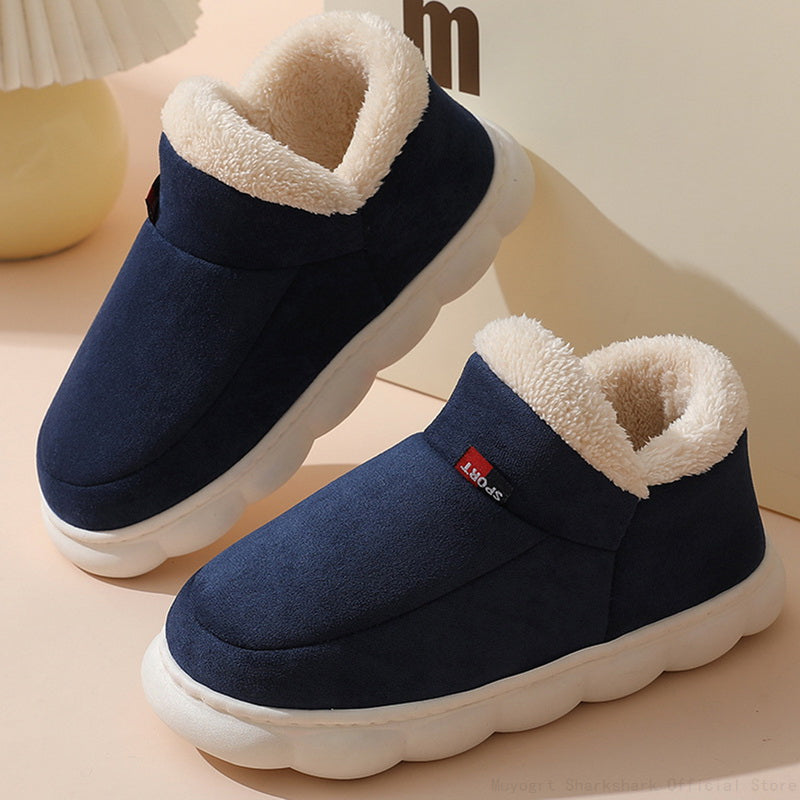 Chaussons femme fourrés à semelle antidérapante semelle de maintien 4