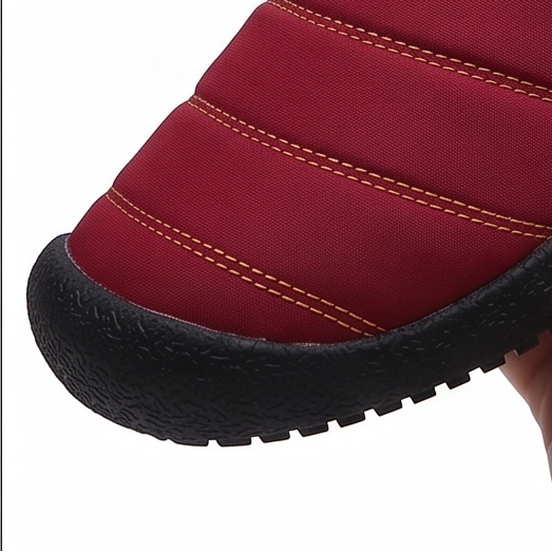 Chaussons femme matelassés doublés semelle épaisse extérieure 15