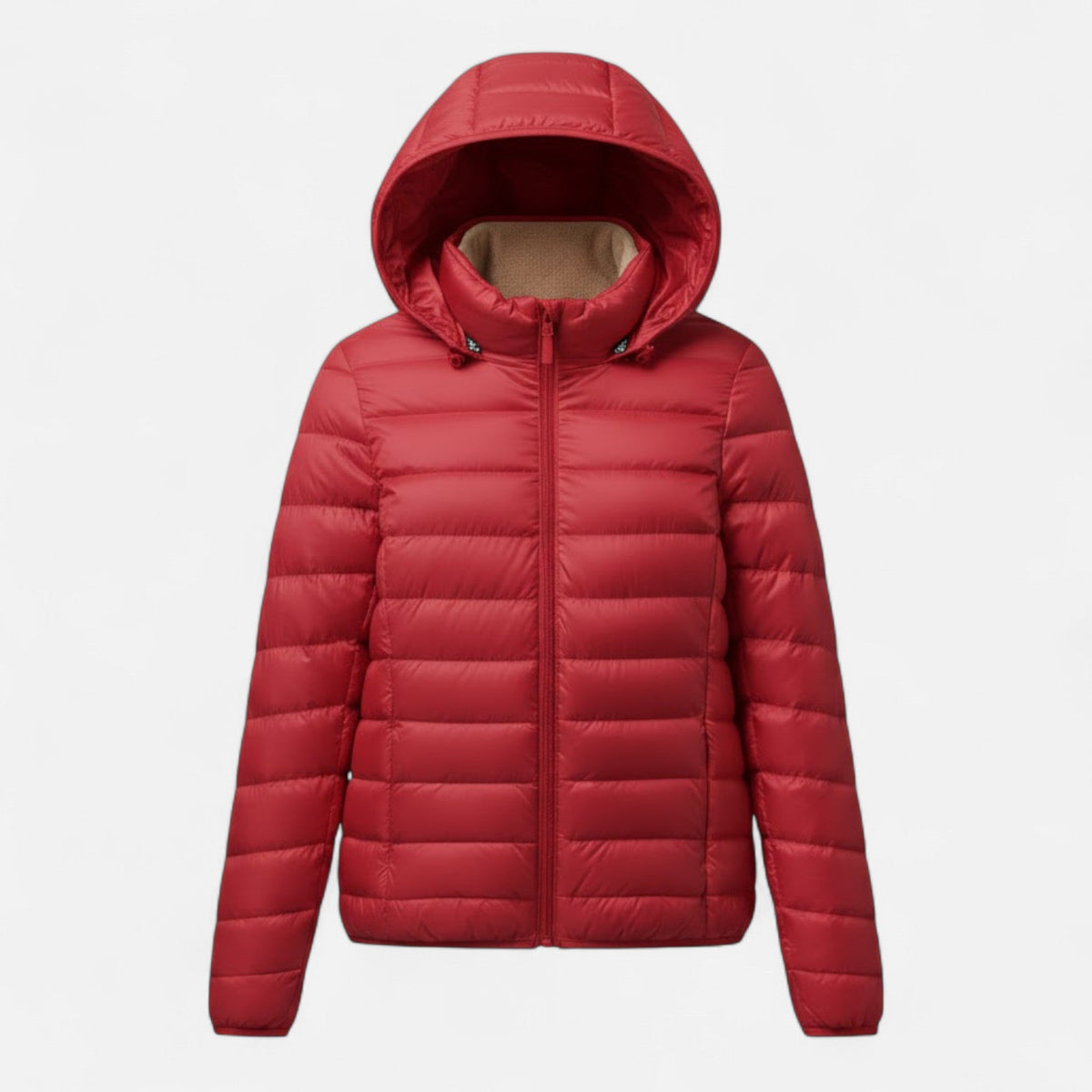 Doudoune femme courte légère à capuche grande taille 3