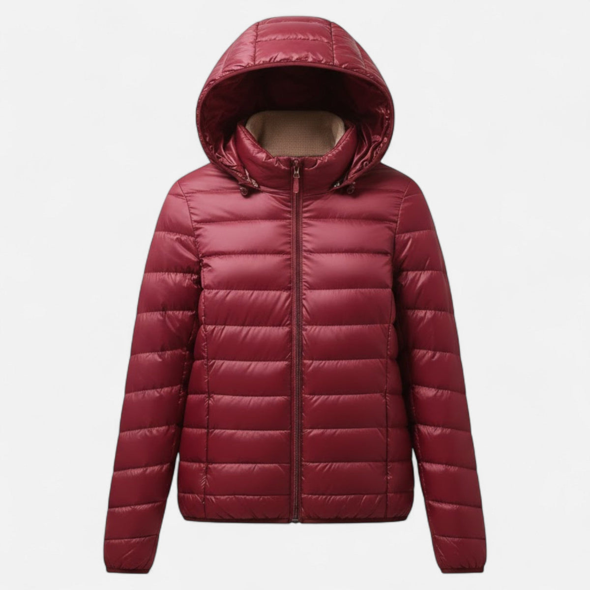 Doudoune femme courte légère à capuche grande taille 5