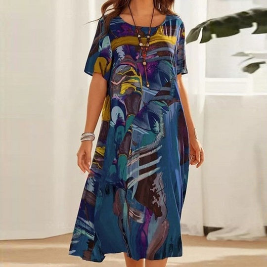 Robe d’été décontractée à coupe ample femme