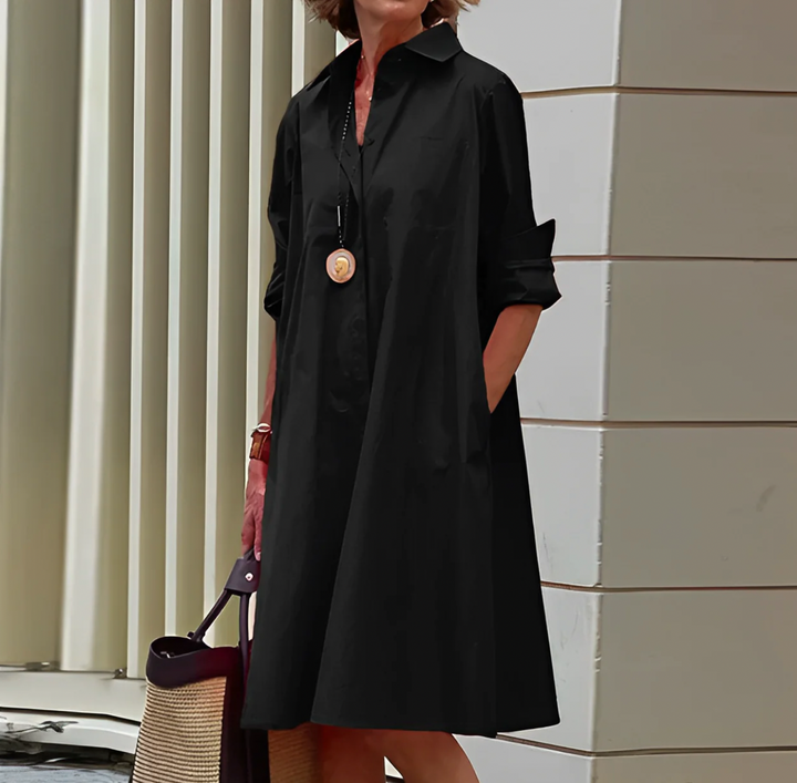 Robe chemise élégante femme