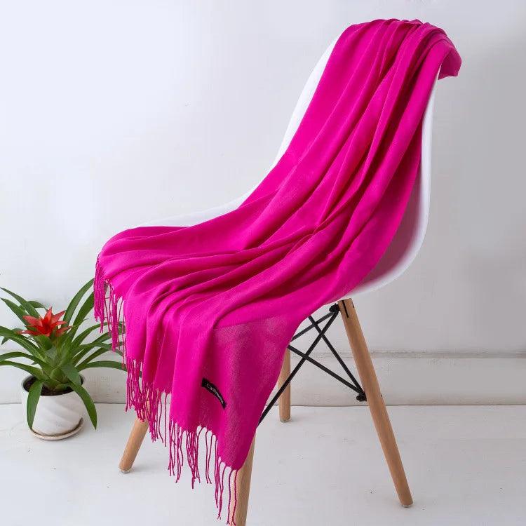 Écharpe à franges légère femme 5