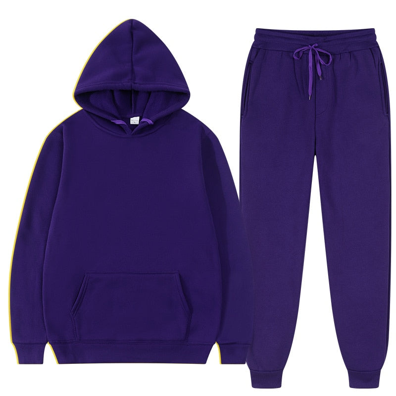 Ensemble jogging femme à capuche, poche kangourou et taille élastique 12