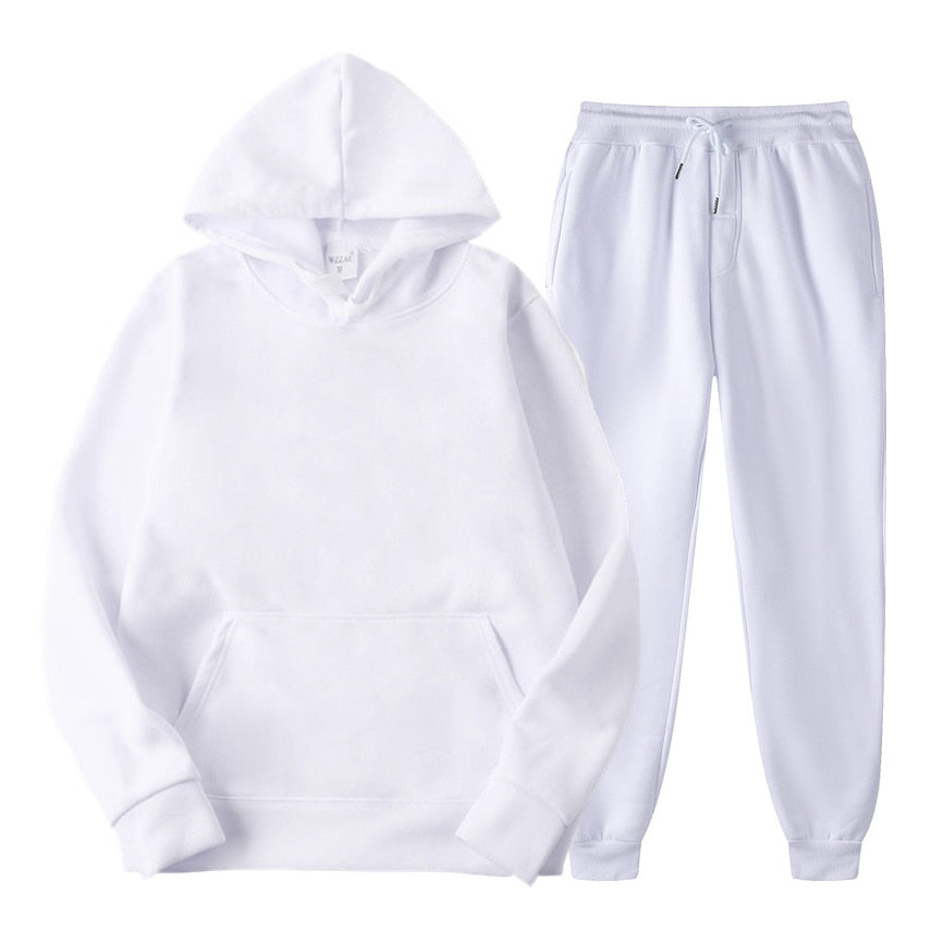 Ensemble jogging femme à capuche, poche kangourou et taille élastique 3