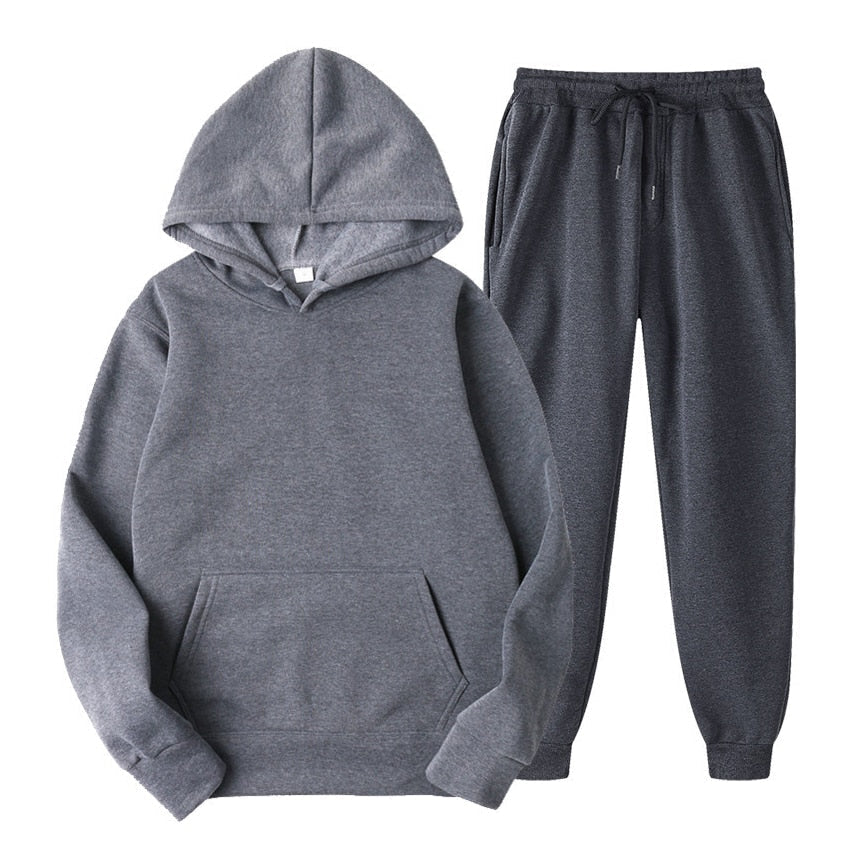 Ensemble jogging femme à capuche, poche kangourou et taille élastique 4