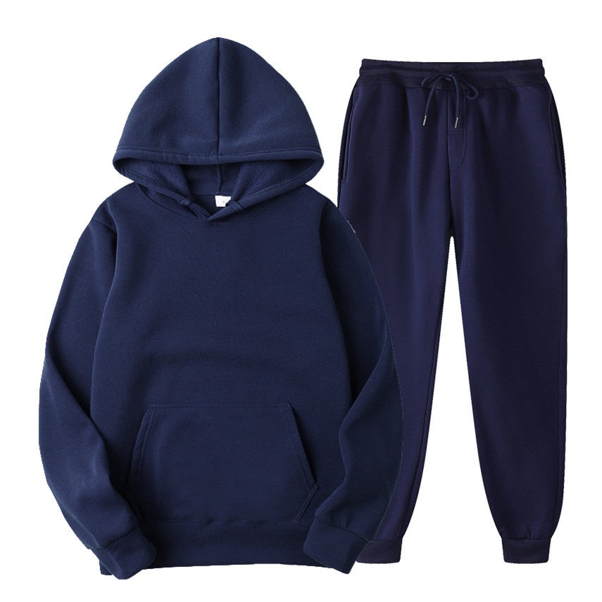 Ensemble jogging femme à capuche, poche kangourou et taille élastique 7