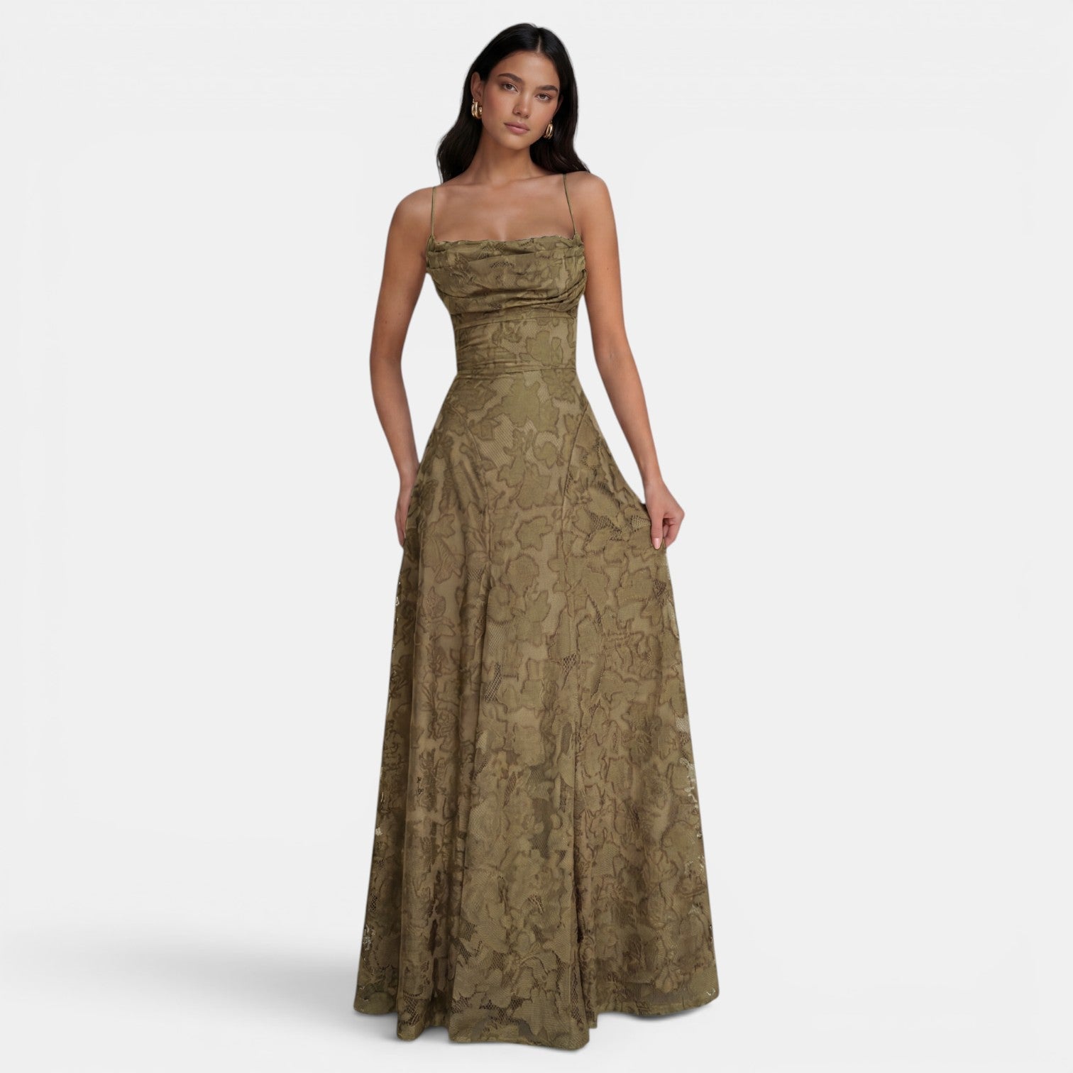 Robe moulante dos nu à nœuds sans manches élégante