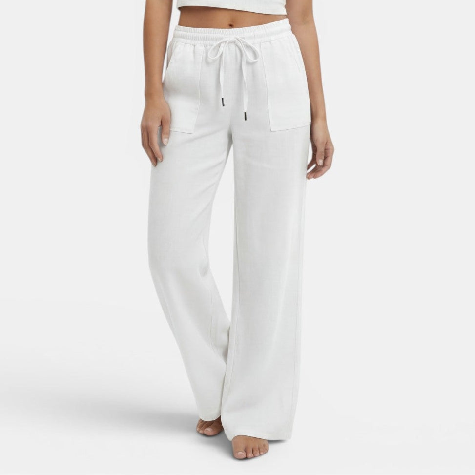 Pantalon large en lin femme