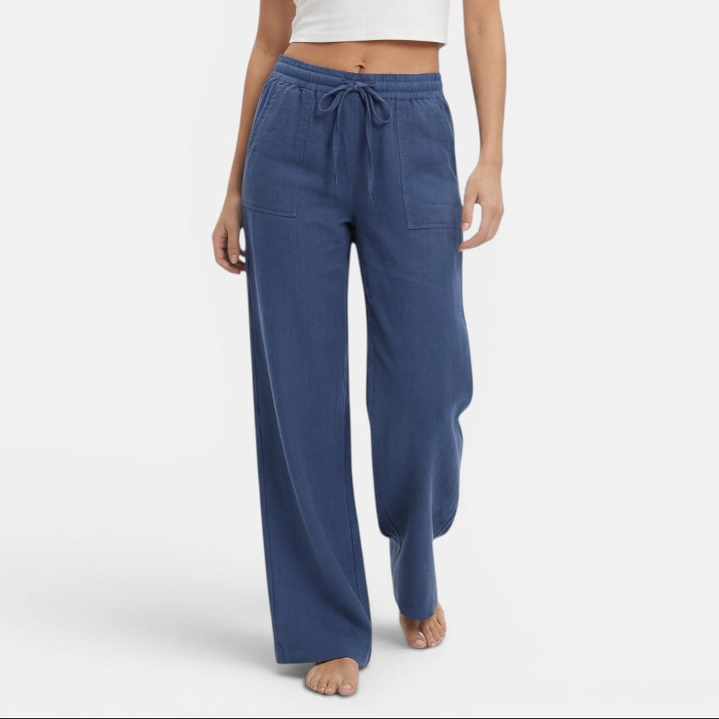 Pantalon large en lin femme