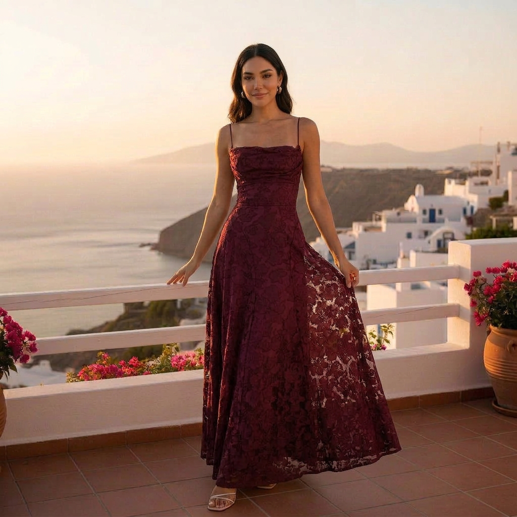 Robe moulante dos nu à nœuds sans manches élégante