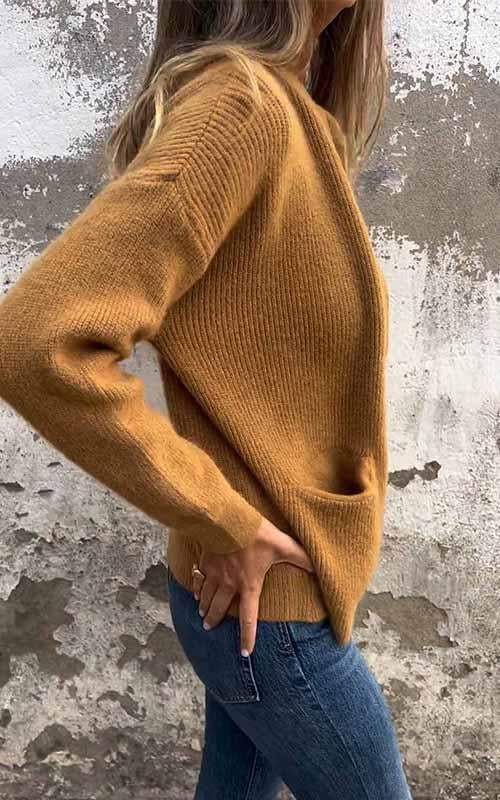 Gilet femme en maille douce et chaude au design intemporel 11