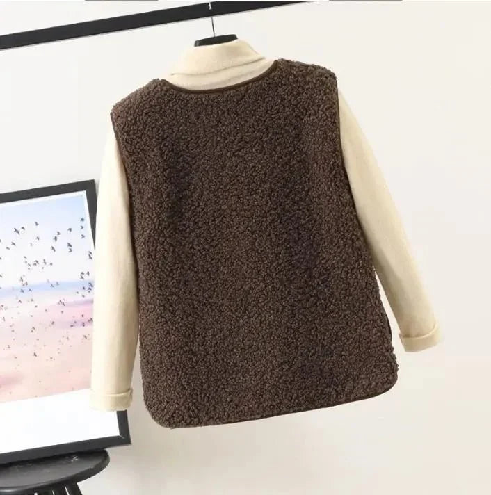 Gilet femme en peluche doux et léger pour la mi-saison 10