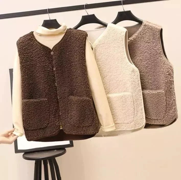 Gilet femme en peluche doux et léger pour la mi-saison 11