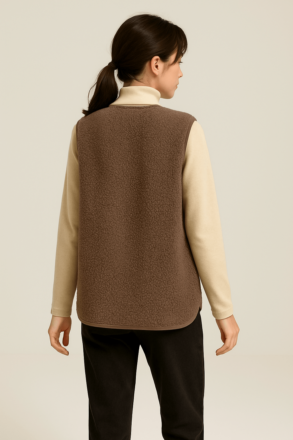 Gilet femme en peluche doux et léger pour la mi-saison 7