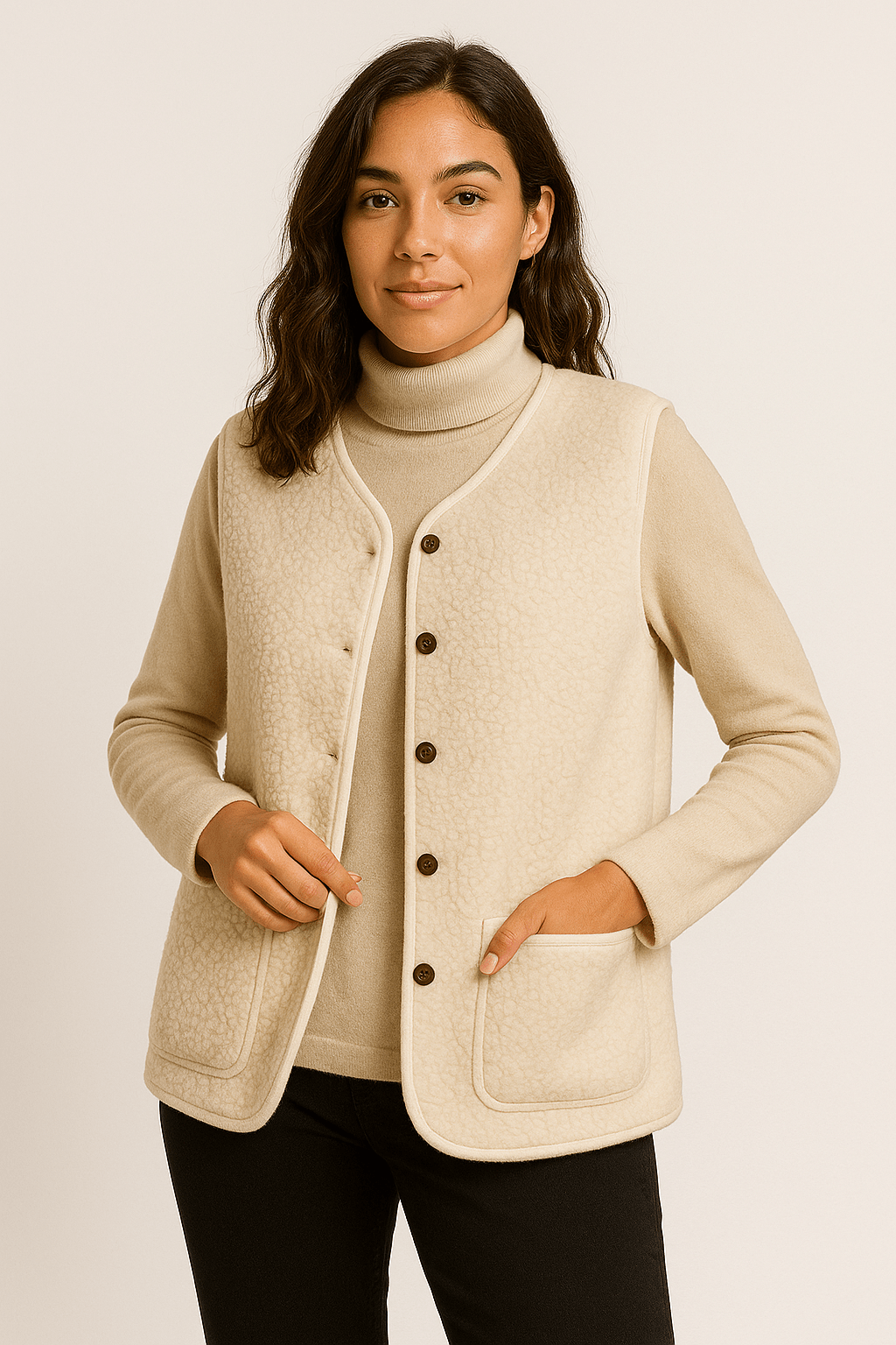 Gilet femme en peluche doux et léger pour la mi-saison 8
