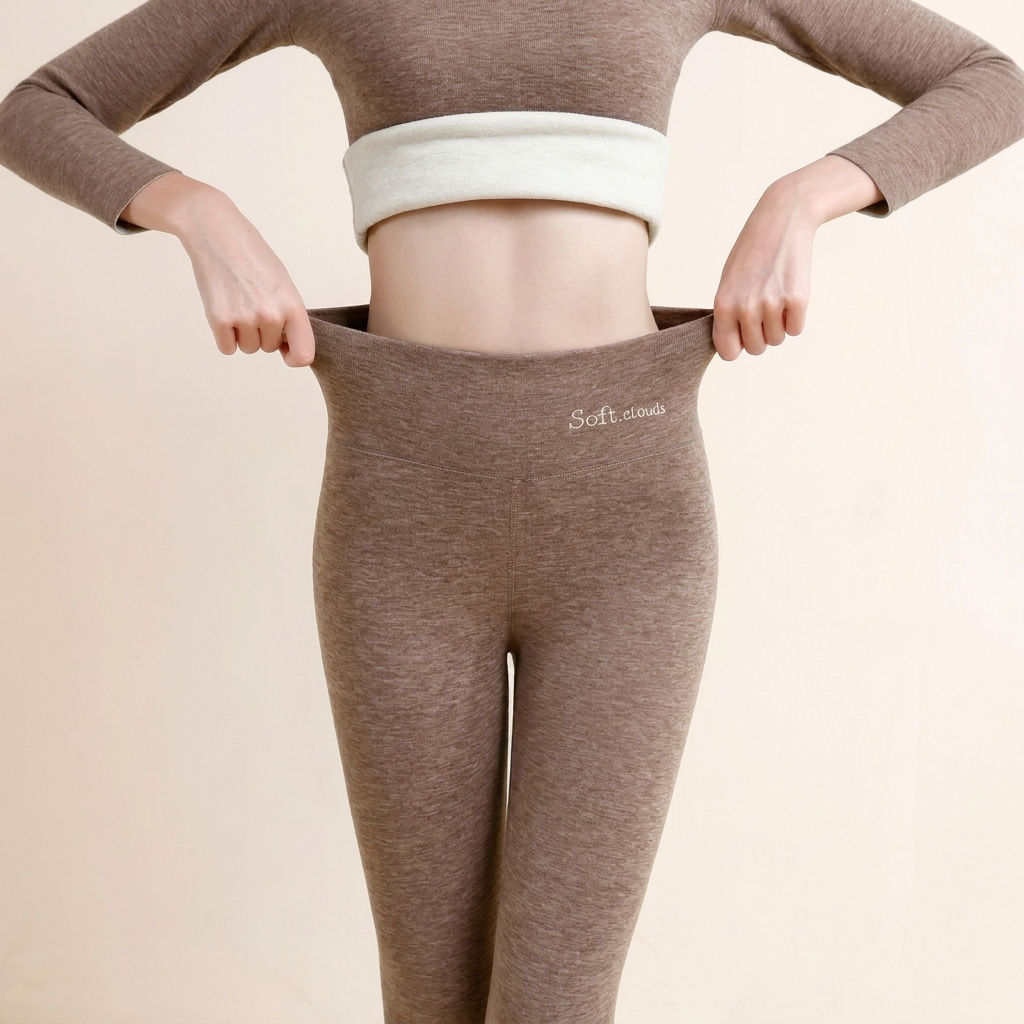 Legging thermique femme double polaire à taille haute 7
