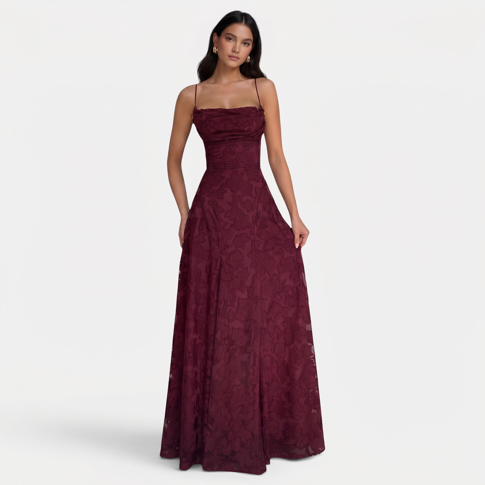 Robe moulante dos nu à nœuds sans manches élégante