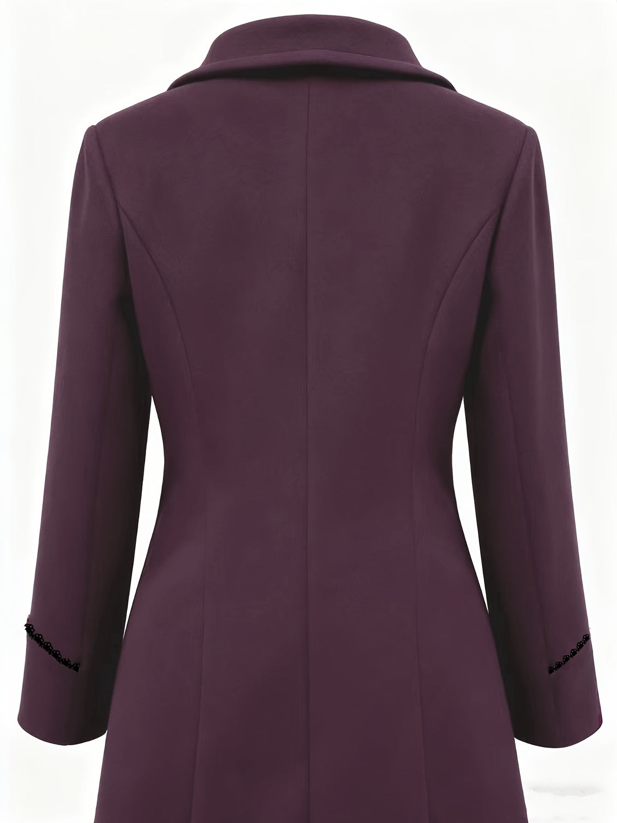 Manteau femme mi-long à col à revers et double boutonnage 7