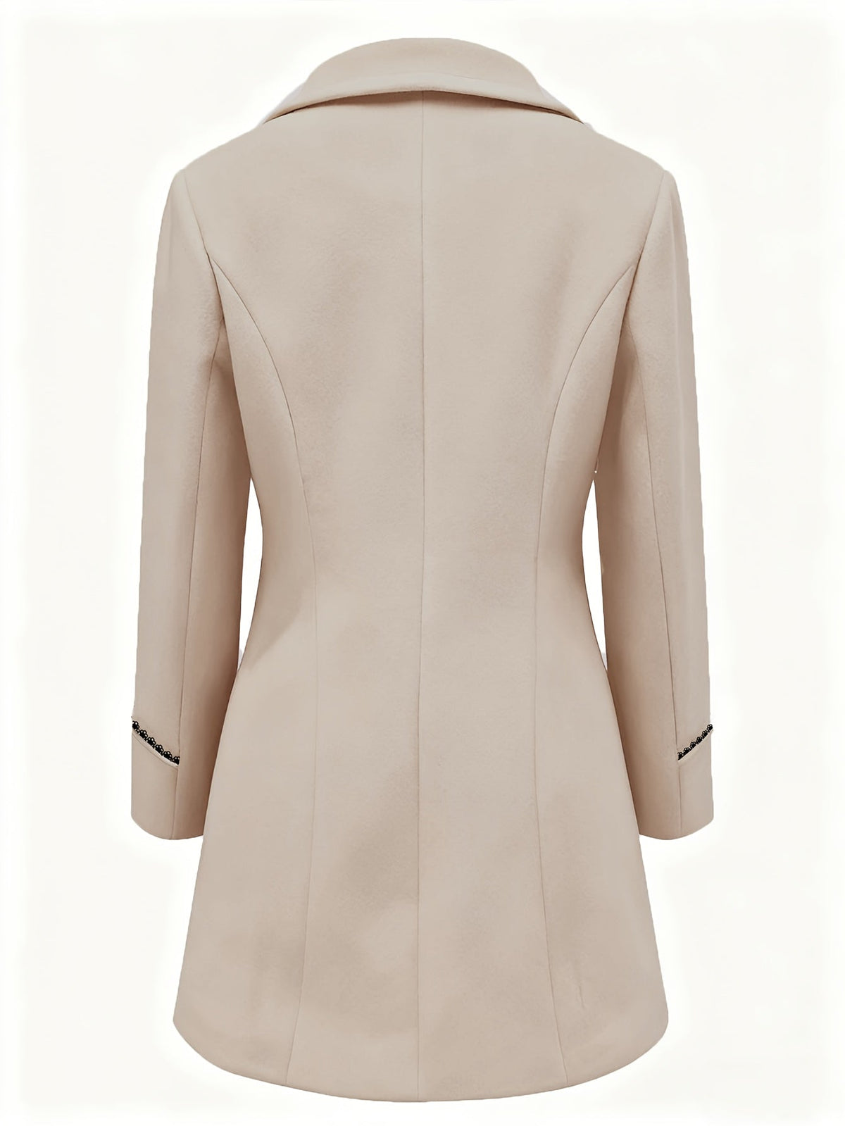 Manteau femme mi-long à col à revers et double boutonnage 8