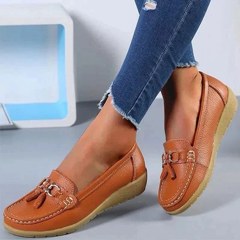 Mocassins femme en cuir respirant 5