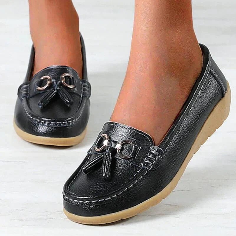 Mocassins femme en cuir respirant 3