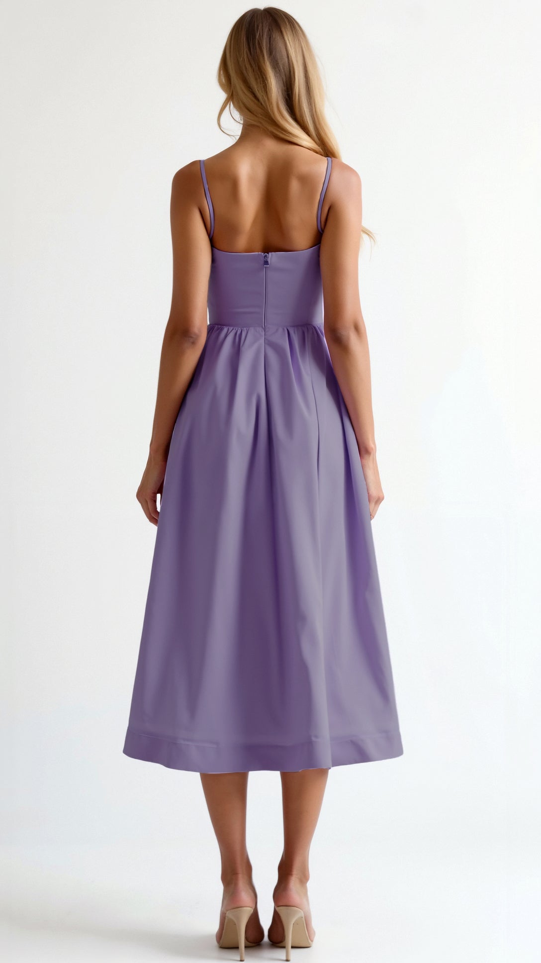 Robe midi fluide femme