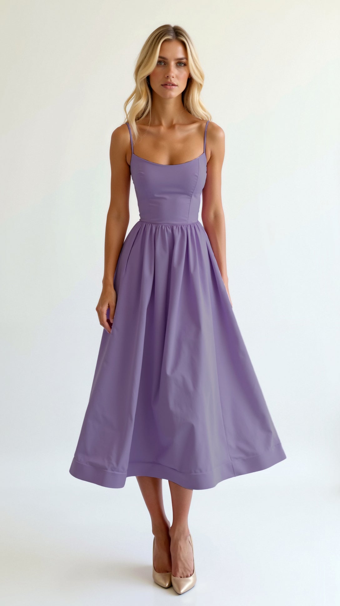 Robe midi fluide femme