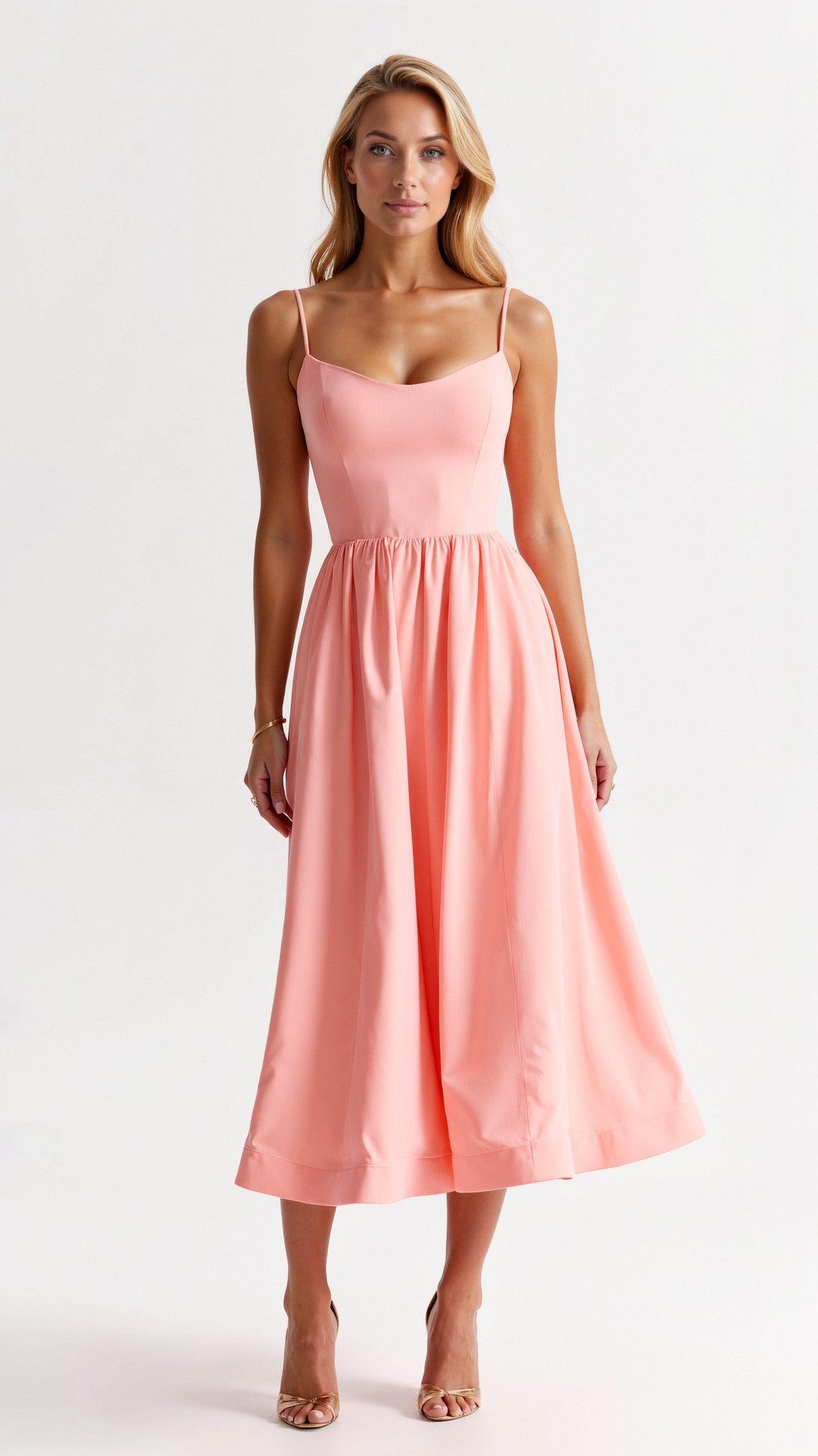 Robe midi fluide femme