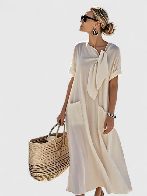 Robe maxi élégante d’été avec poches femme