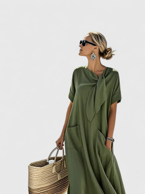 Robe maxi élégante d’été avec poches femme