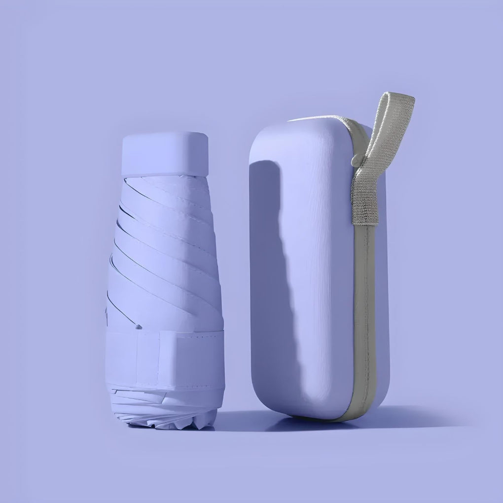 Parapluie pliant compact de poche avec étui déperlant et armature en acier 6