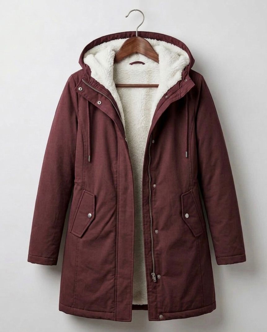 Parka d'hiver femme à capuche doublée polaire chaude et déperlante 3