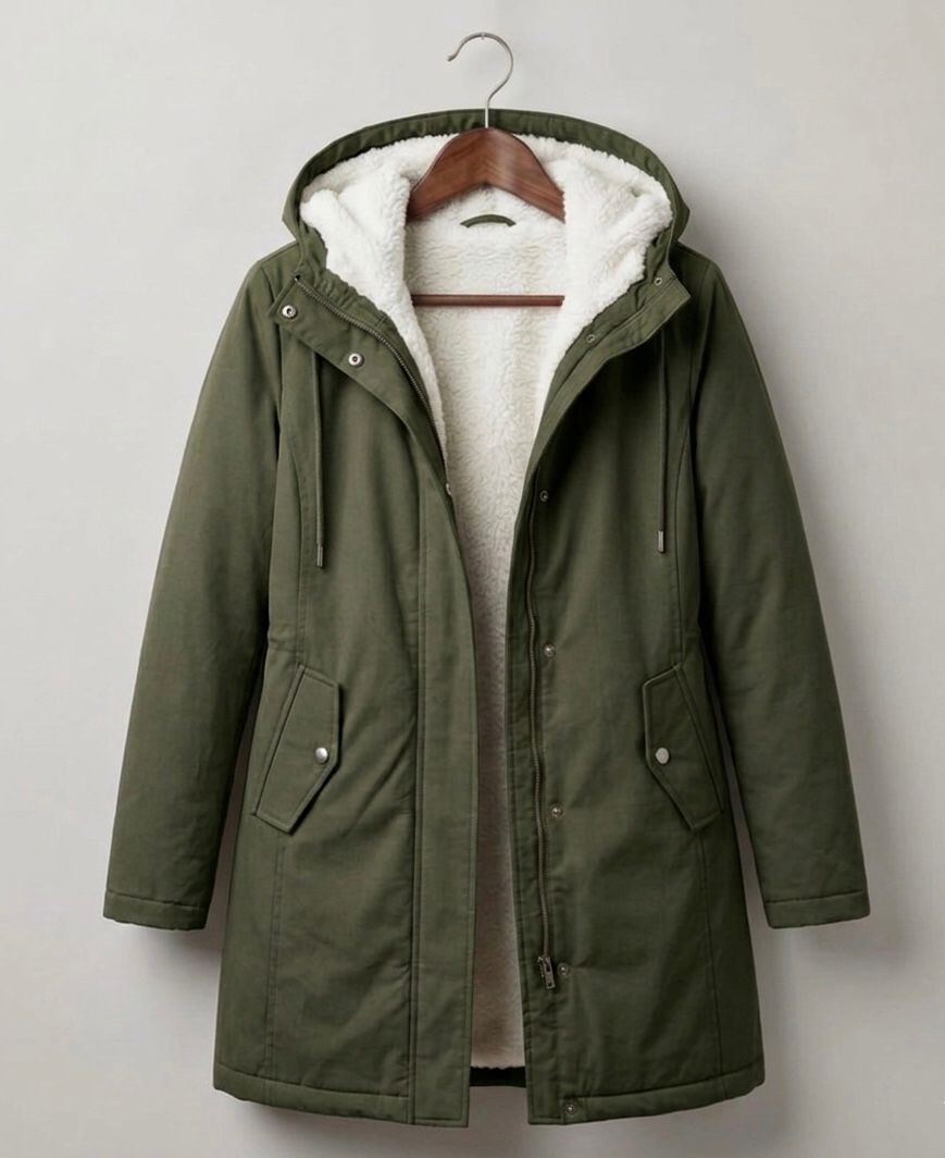 Parka d'hiver femme à capuche doublée polaire chaude et déperlante 4