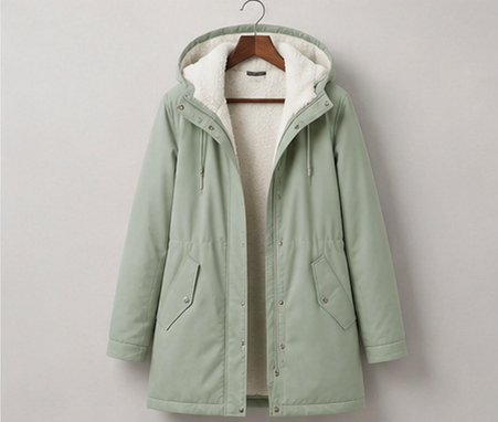 Parka d'hiver femme à capuche doublée polaire chaude et déperlante 6