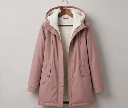 Parka d'hiver femme à capuche doublée polaire chaude et déperlante 7