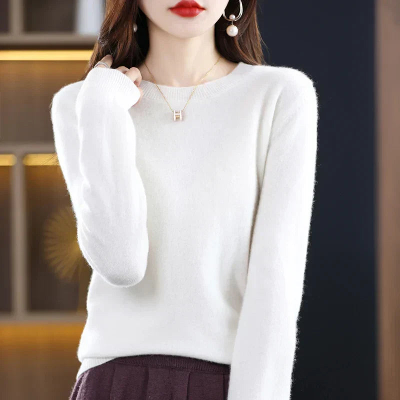 Pull en laine femme doux et chaud pour l'automne et l'hiver 12